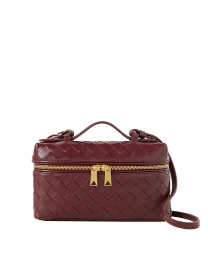 Burgundy Woven Bag