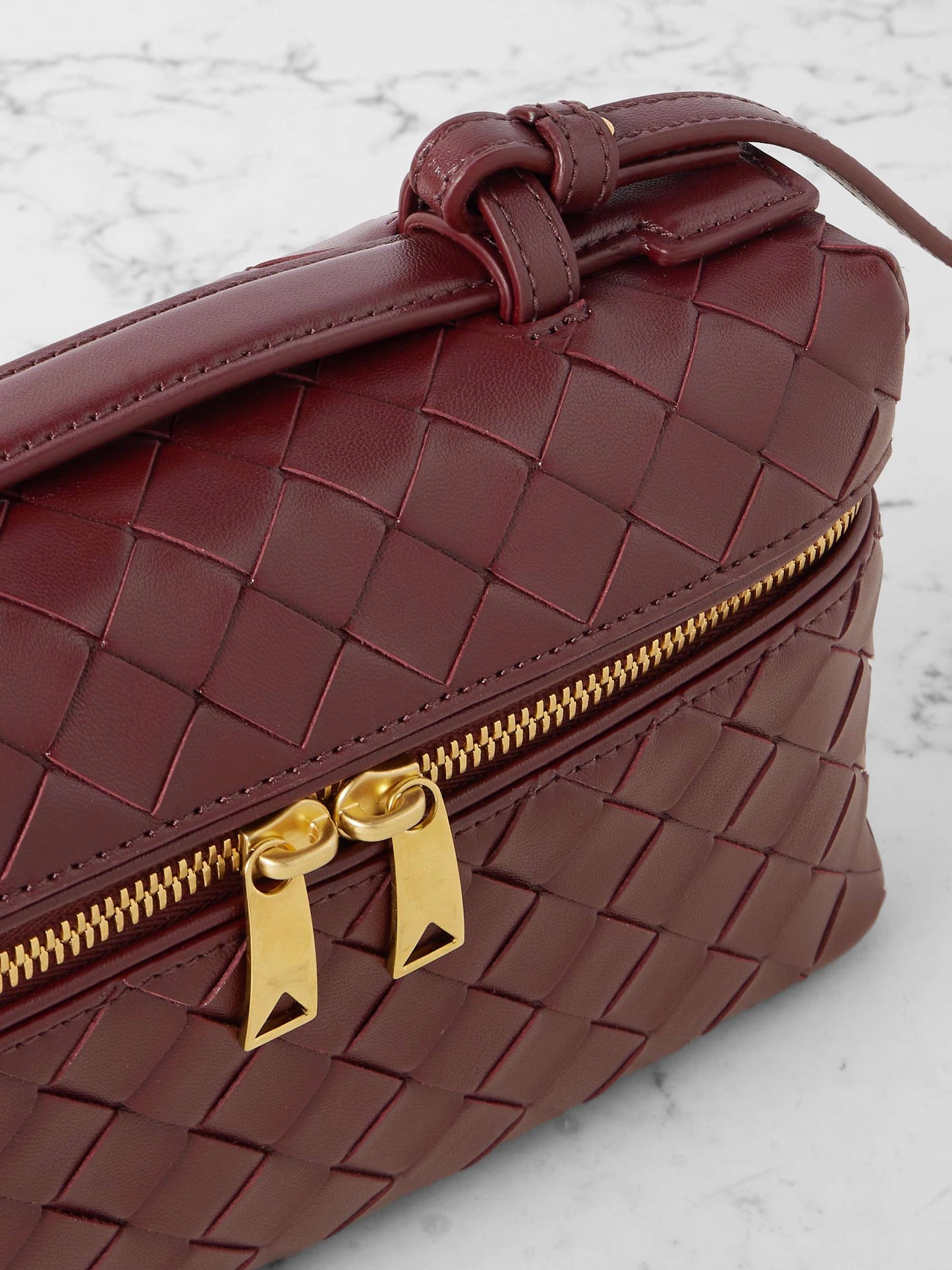 Burgundy Woven Bag